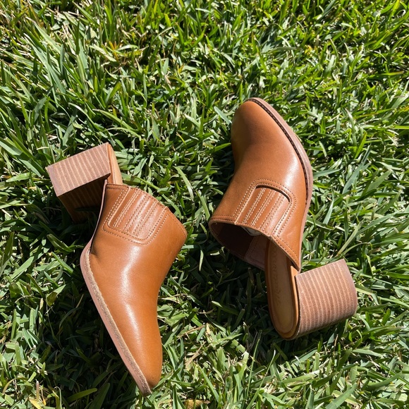 MADEWELL The Carey Mule  tan leather Size  6 Brand gently worn - Picture 4 of 16